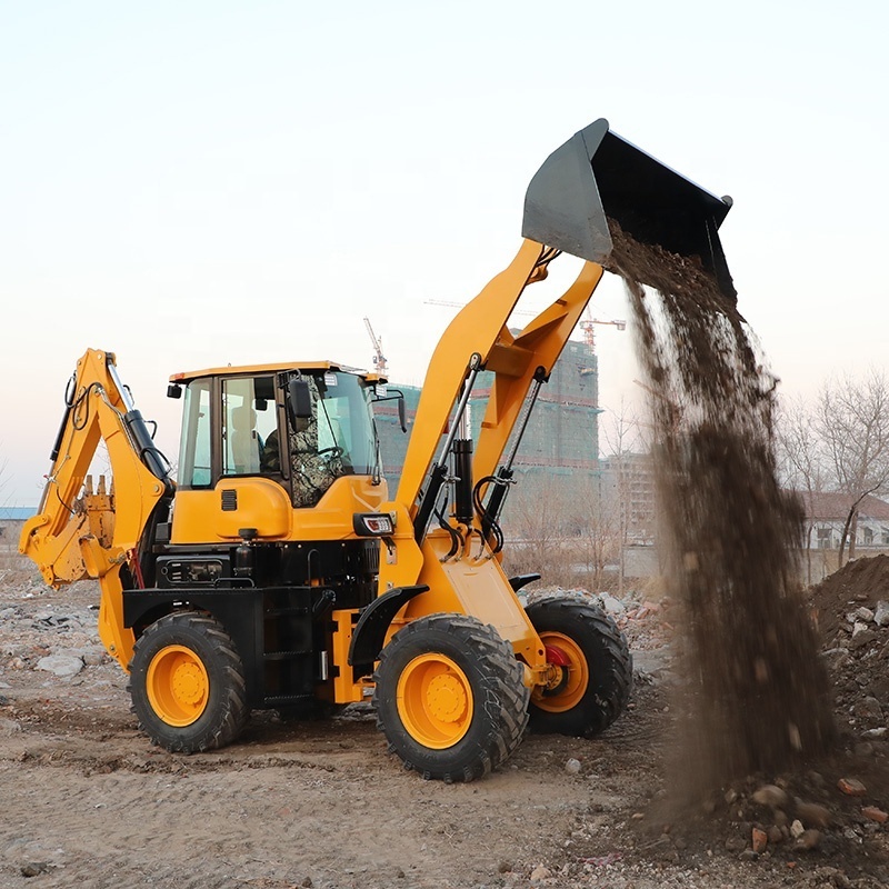 SDRG EURO 5 EPA Chinese 4x4 Small Mini Digger Excavator Backhoe Loader with Price