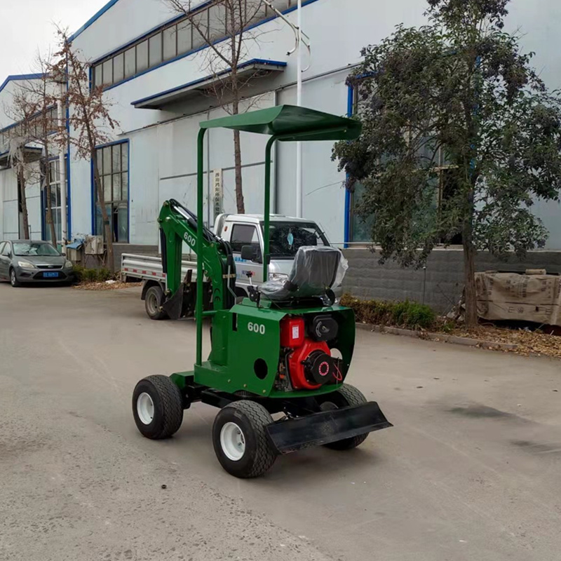 gasoline/diesel engine multi-function compact mini ATV towable backhoe ...