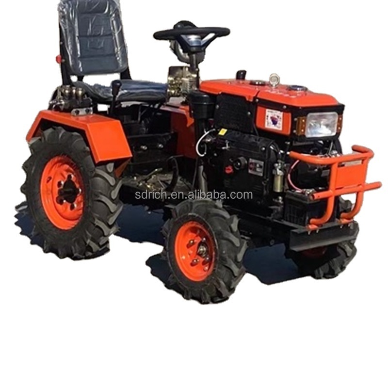 12hp 15hp 18hp mini tractor power tiller four wheel tractor with cultivator