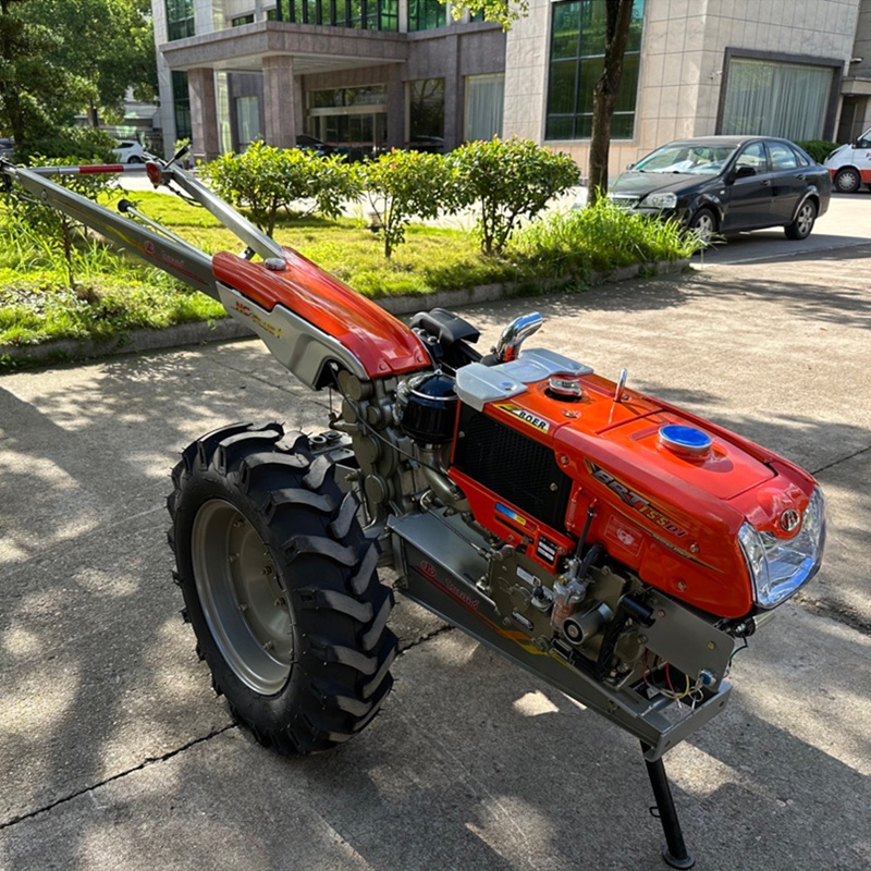 two wheel tractor with disc plough plow and iron wheel kubota engine for farm for sale with batch sell price