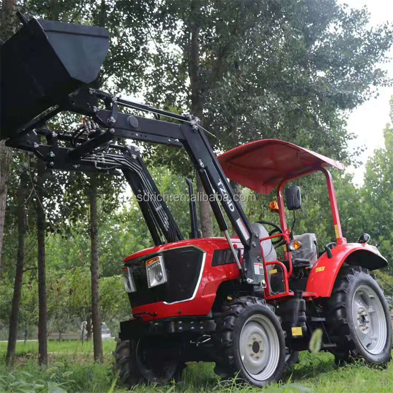 Weifang electric start 35/45/50/60/70/80hp 4WD farm compact tractor with JD axle for sale