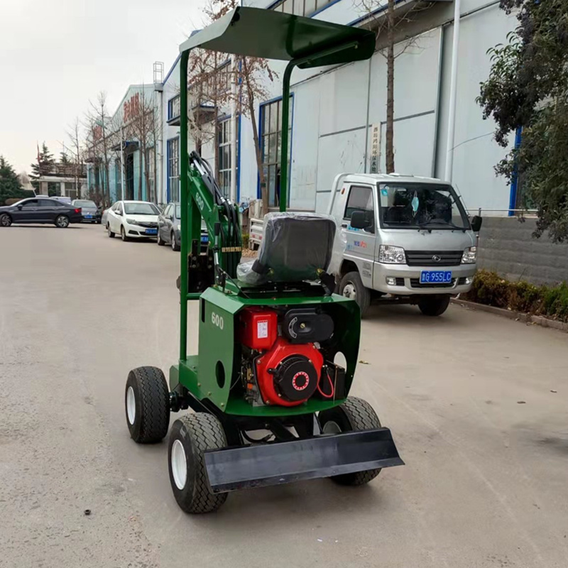 gasoline/diesel engine multi-function compact mini ATV towable backhoe ...