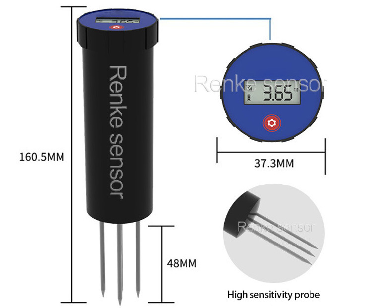 digital soil tester wireless soil moisture meter soil sensor for agriculture