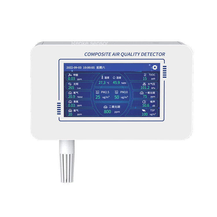 Renke Air Quality Monitoring Equipment for PM2.5 PM10 CO SO2 NO2 O3 TVOC gas system detector air pollution