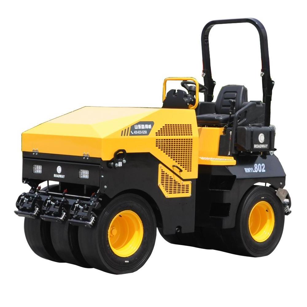 RWYL802 Rubber roller tyre  mini vibratory roller for sale Manufacturer Factory Price