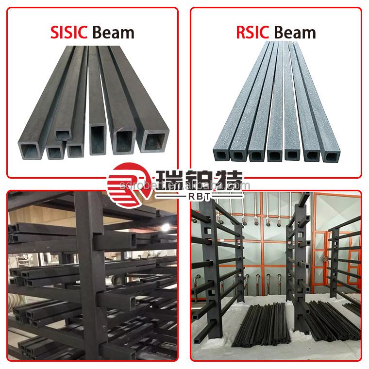 Reaction Sintered SiC Kiln Furniture Silicon Carbide Beam SISIC Beams For Refractory