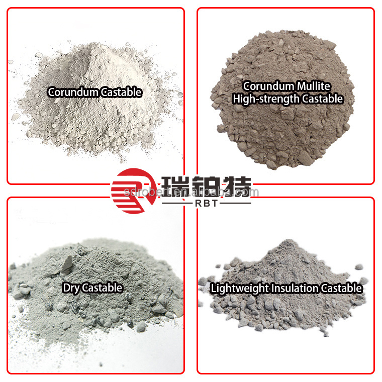 Furnace Monolithic Refractories Corundum Silicon Carbide Castable Refractory For Steel Casting Iron Ladle