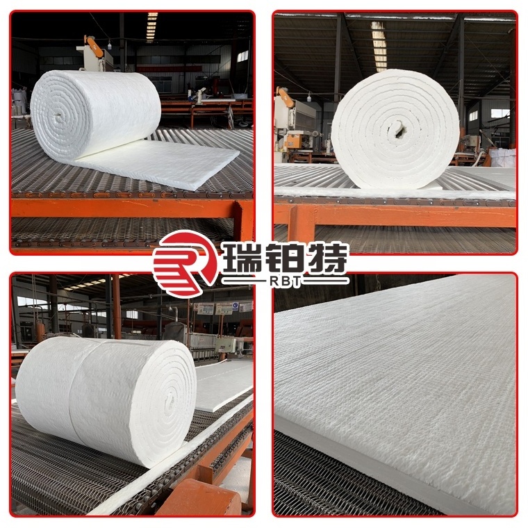 Ceramic Fiber Insulation Baffle Fire Blanket Excellent Tearing Resistant White Ceramic Fiber Blanket For Industrial Furnace