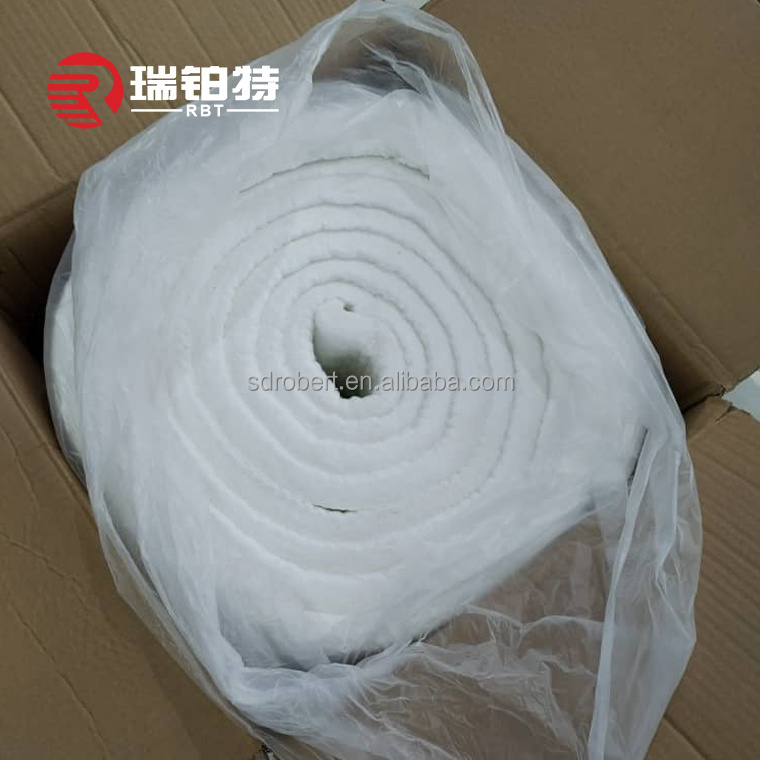 Ceramic Fiber Insulation Baffle Fire Blanket Excellent Tearing Resistant White Ceramic Fiber Blanket For Industrial Furnace