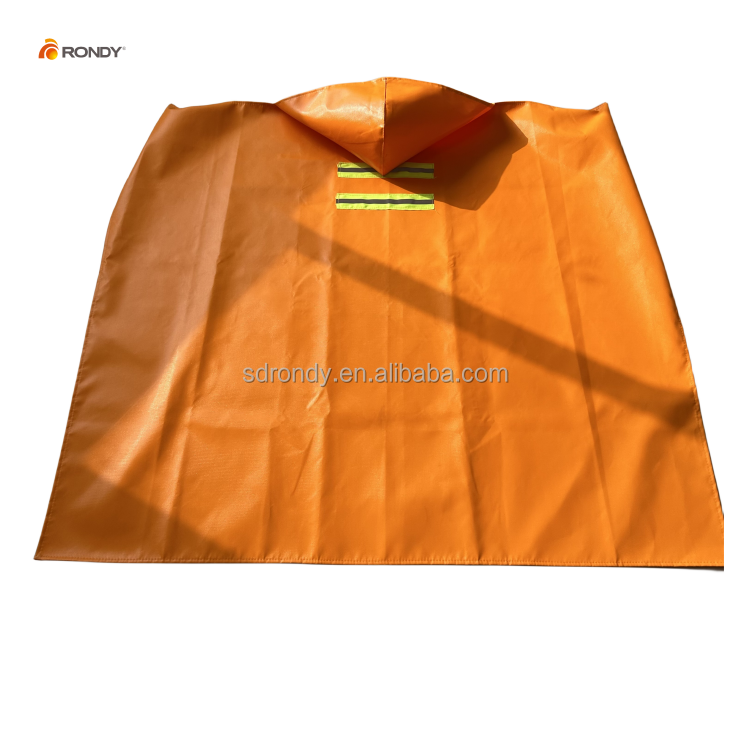 Wholesale Custom Fiberglass Emergency Escape Fireproof Cloak With Reflective Strip