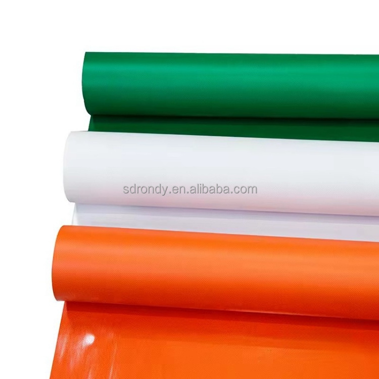 waterproof 500d 0.5mm thickness pvc vinyl laminated plastic poly tarpaulin roll material fabric for cover tent