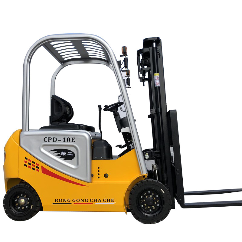 Stand On 3-Way Self-Propelled Piggyback Electric Vacuum Lifter Forklift 1.5Ton With Battery