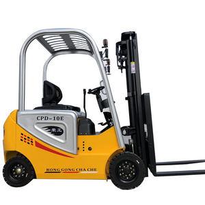 Stand On 3-Way Self-Propelled Piggyback Electric Vacuum Lifter Forklift 1.5Ton With Battery