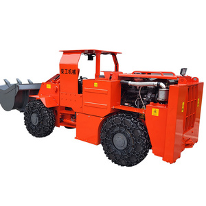 front mini log wheel mining equipment mucking underground loader with crane backhoe bucket snow blower