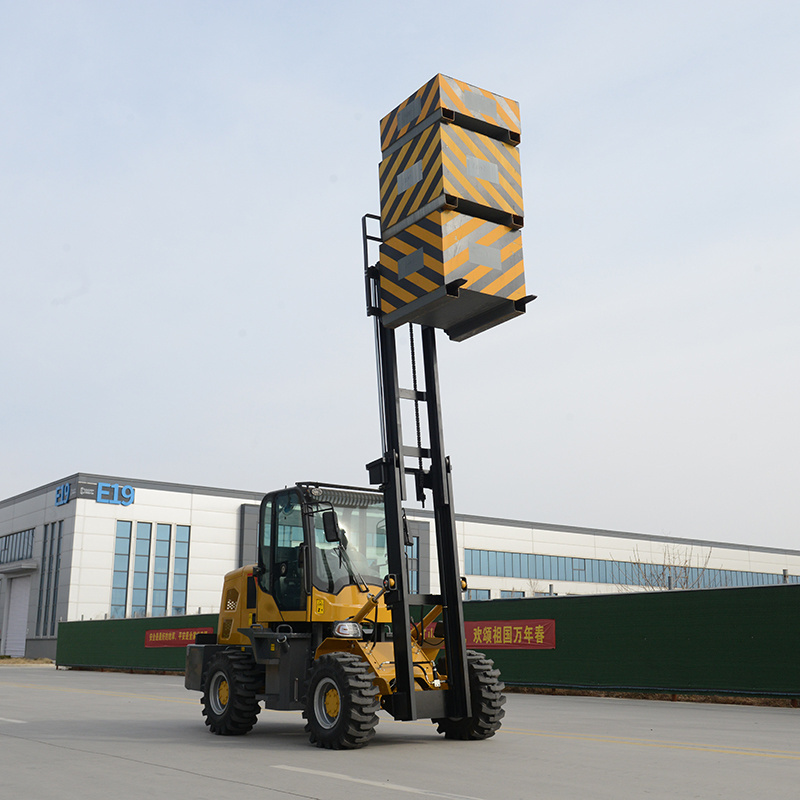 Lift Stacker Piggy Back Hyundai 3 Stage Truck Engine Oil Change Forklift Machine Price