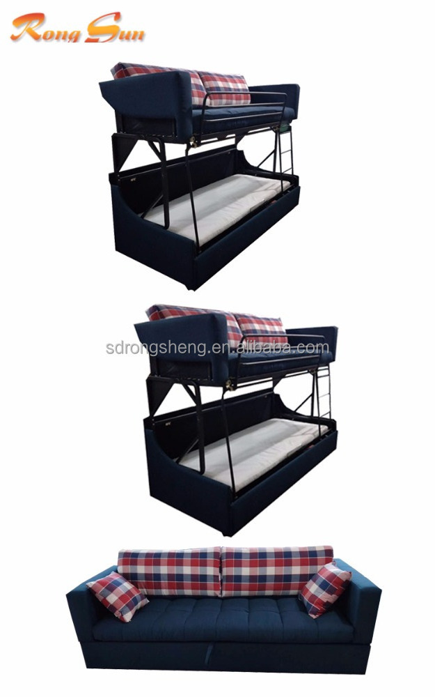 Simple double-deck sofa bed & furniture flexible sofa bed