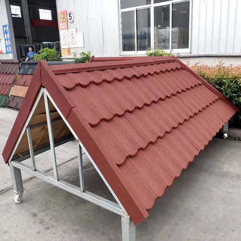 wholesale price Waterproof Roofing material 0.28- 0.4mm Houses Stone Coated Color Tile for American market