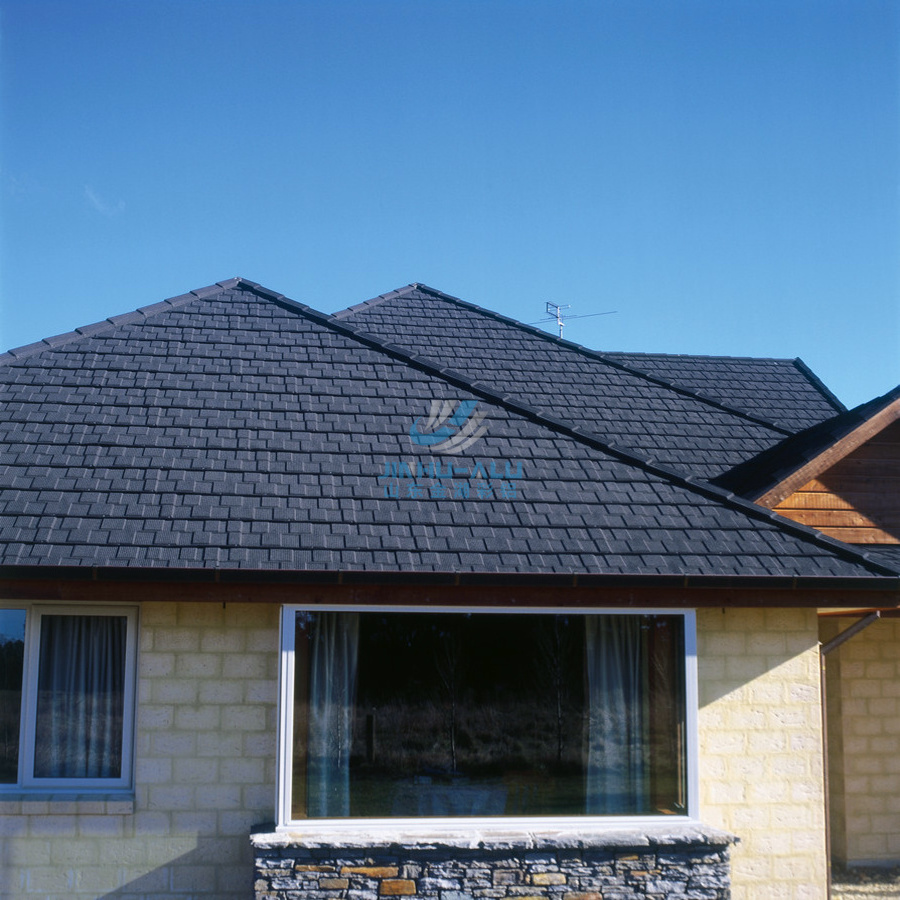 Factory wholesale Roofing Shingles Lightweight Stone Coated Metal Roof Tile for Construction Material