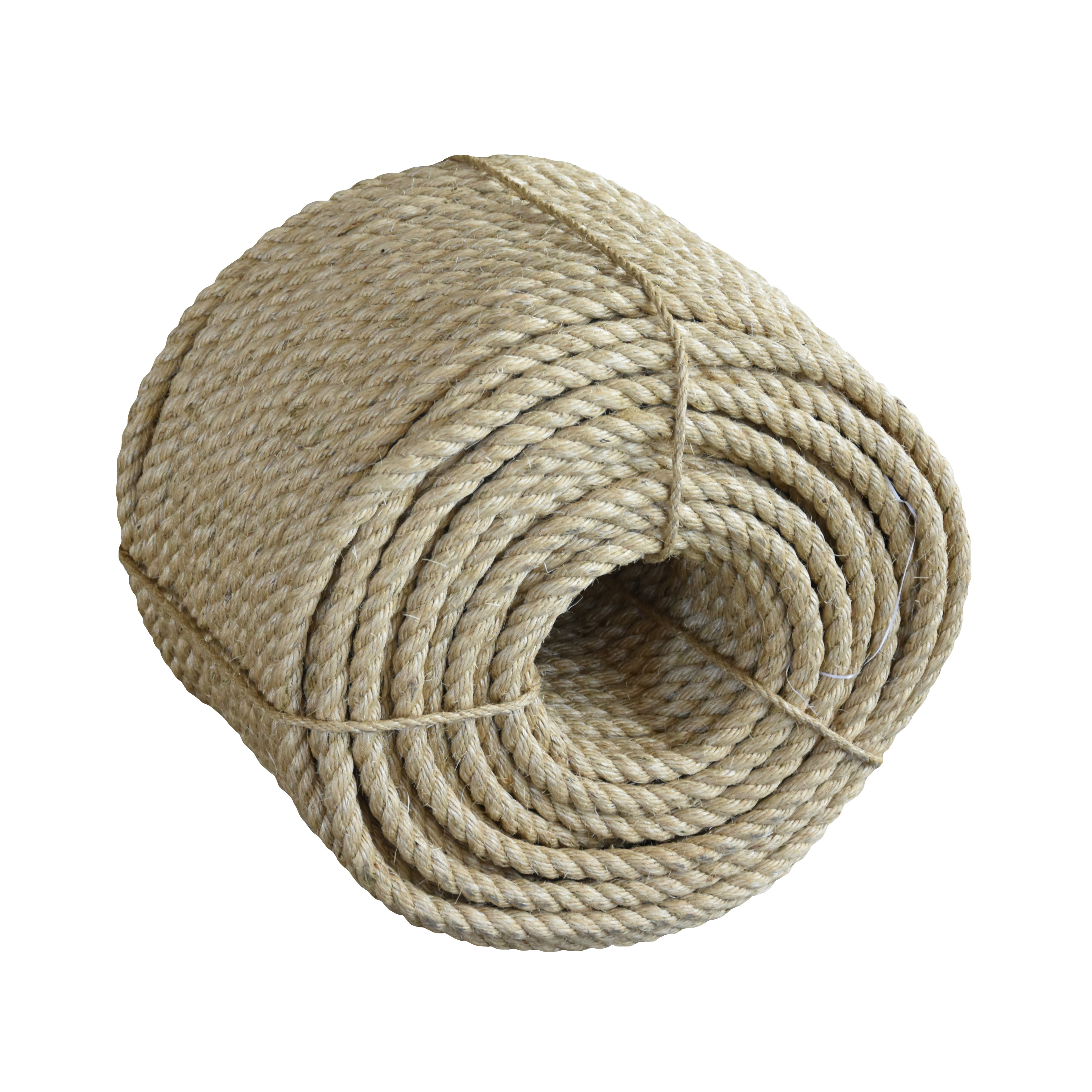 3 or 4 strands natural manila or sisal jute rope 10mm 100% natural fiber high quality sisal rope