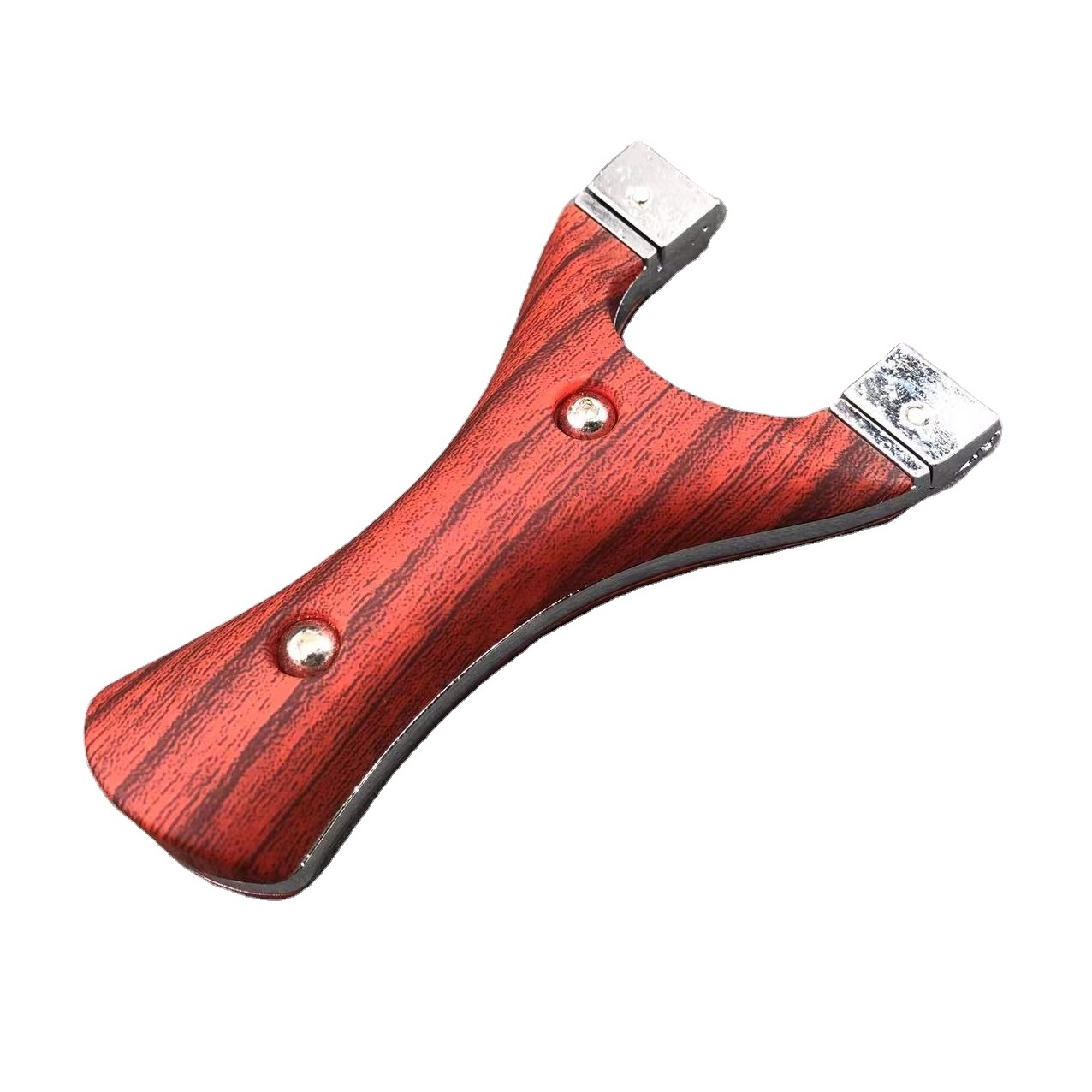 304 Stainless Steel Slingshot Single Card Iron Manual Slingshot Traditional Circular Rubber Band Shooting Hunting Slingshot