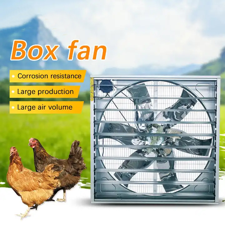 Industrial Wall Mount Heavy Duty Drop Hammer Axial Flow Poultry  Greenhouse Ventilation Exhaust Fans with centrifugal system