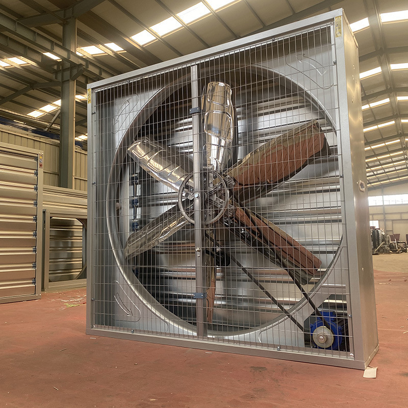 Industrial Wall Mount Heavy Duty Drop Hammer Axial Flow Poultry  Greenhouse Ventilation Exhaust Fans with centrifugal system