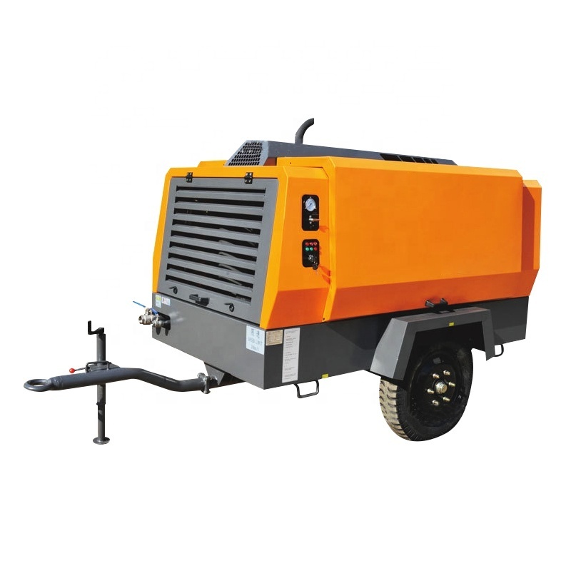 Portable screw air compressor off road air compressor with diesel engine