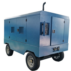 Portable screw air compressor off road air compressor with diesel engine