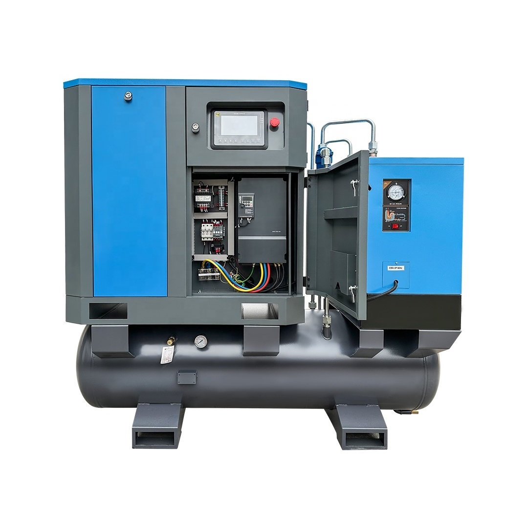 4-in-1 pm vsd Screw Air Compressor Industrial Compressors & parts With Dryer For Laser Cutting Machine