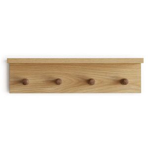 Solid Wooden Entrance Coat Rack with Coat Hooks Wall Mounted Wooden Hook Rack Wall Mounted Shelves For Your Entrance