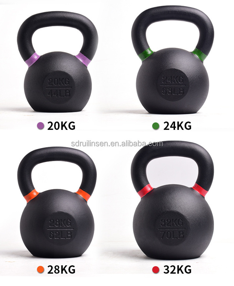 Hot Sale gym fitness equipment  4kg 6kg 8kg  14kg 16kg 18kg 20kg 24kg 28kg Cast Iron Custom Competition Kettlebell