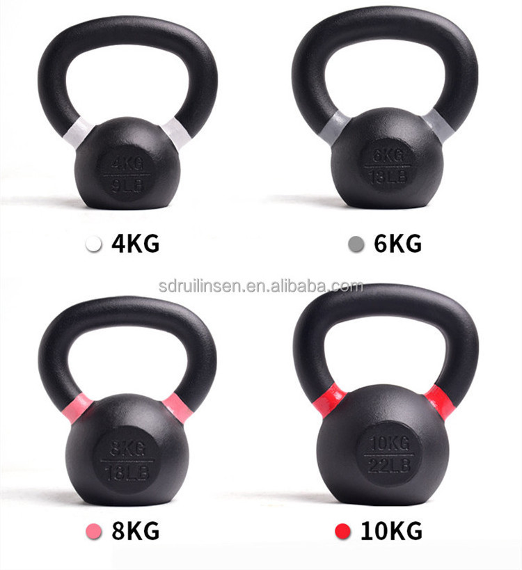 Hot Sale gym fitness equipment  4kg 6kg 8kg  14kg 16kg 18kg 20kg 24kg 28kg Cast Iron Custom Competition Kettlebell