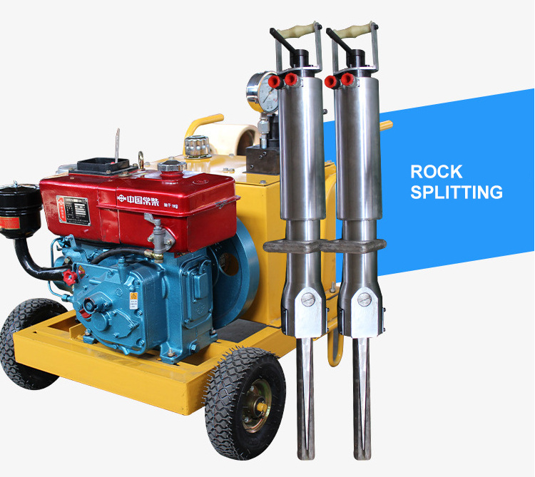 Factory Rock Splitter Machine Hydraulic Diesel Stone Breaking Machine