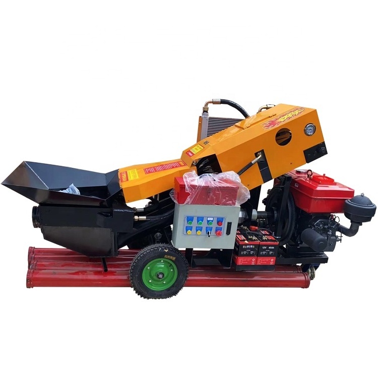 Construction small electric concrete pump diesel engine concrete pump