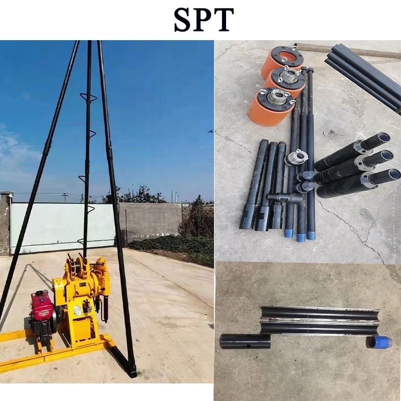 Mobile SPT soil sampler core sample drilling rig