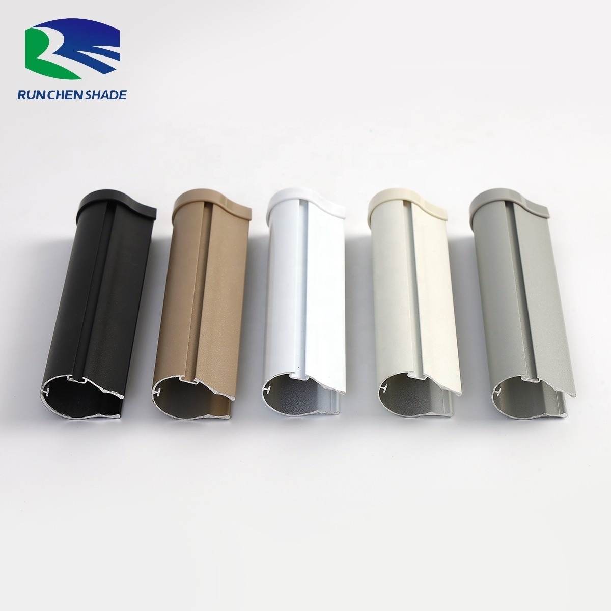 Manufacturer 32mm thickness aluminum roller blind track oval tube hollow profile window blinds