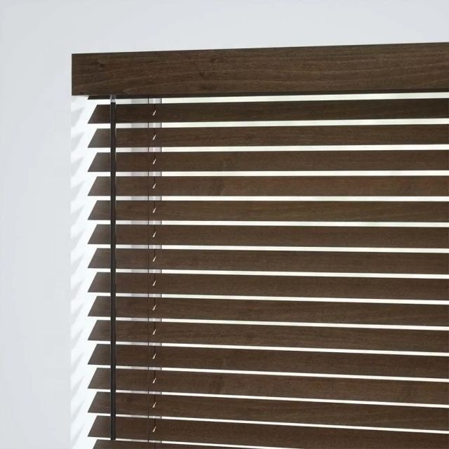 Runchen Wooden blind curtain cordless timber venetian blinds faux wood pvc blinds