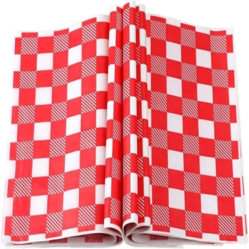 customized square food wrappers printed baking paper greaseproof paper