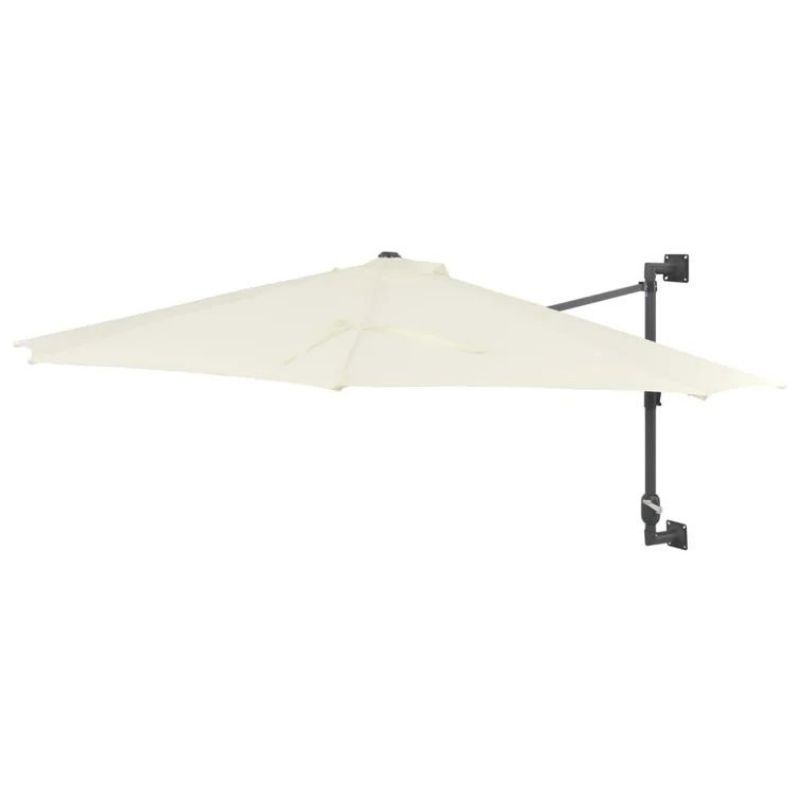 118.11'' Wall Mount Umbrella Market Umbrella Outdoor Patio Parasol UV protected