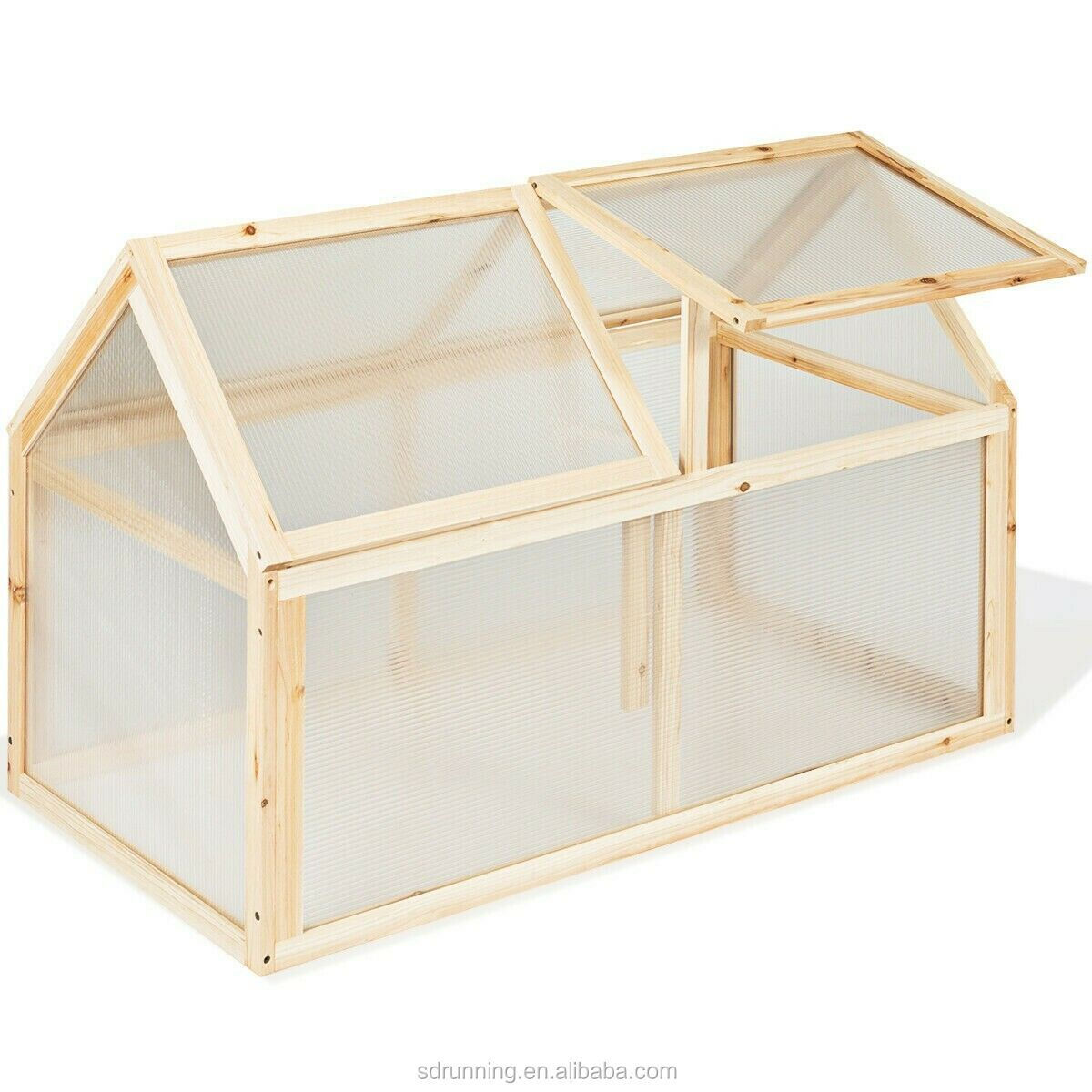 Garden Wooden Cold Frame Greenhouse Raised Planter Bed Protection  Outdoor storage box garden Solarium sunrooms Camping sunrooms