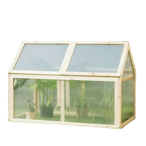 Garden Wooden Cold Frame Greenhouse Raised Planter Bed Protection  Outdoor storage box garden Solarium sunrooms Camping sunrooms