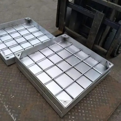 5mm Tile insert 304 Invisible Rectangle Sewer Stainless Steel Manhole Cover