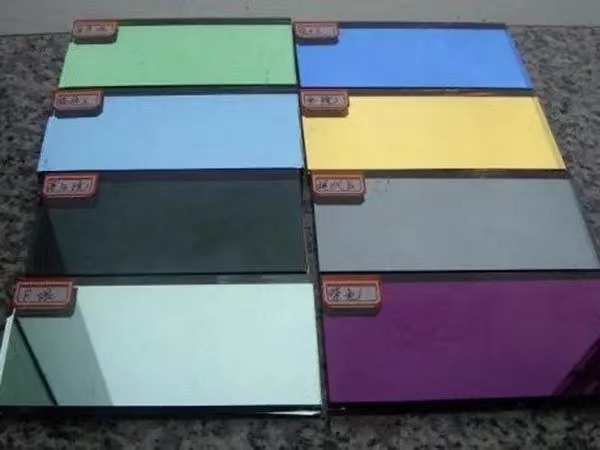 Tempered Professional Colored Coated Glass Building stained Glass Reflective Coated Glass