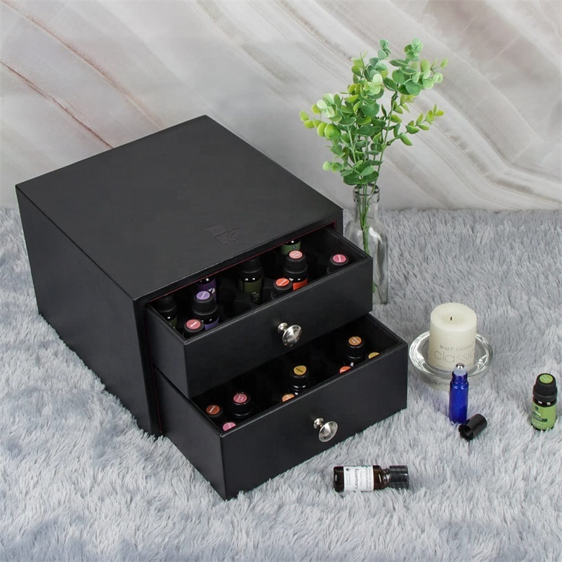 black high glossy lacquce wood craft mdf wooden essential oil wholesale perfume box