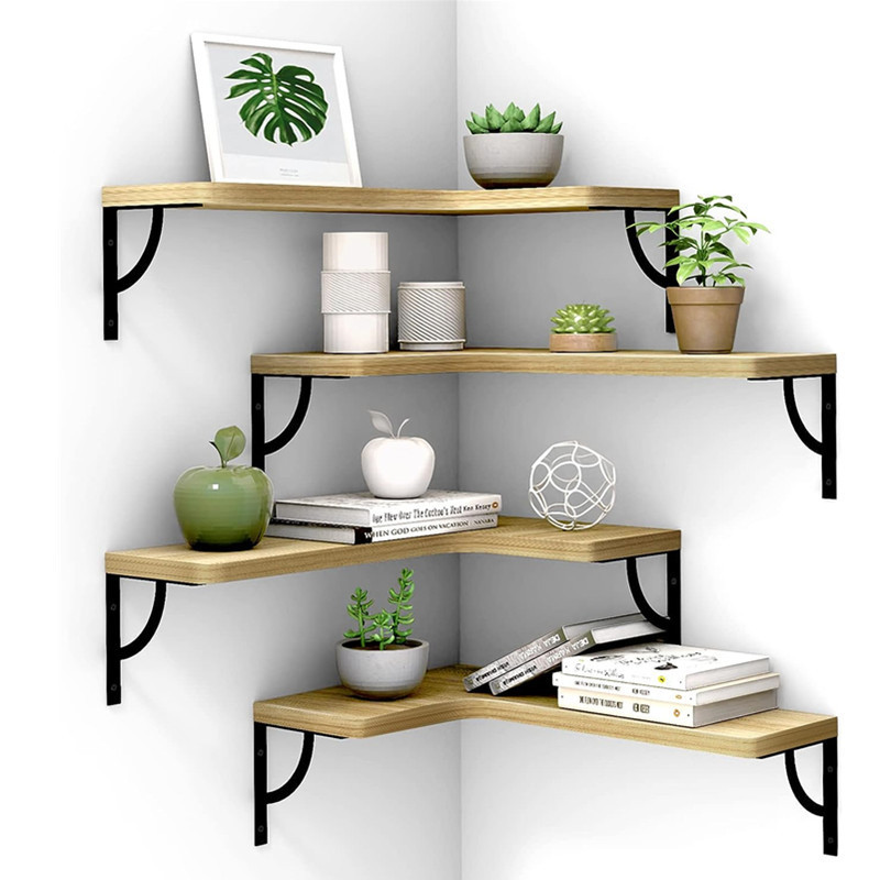 Corner Floating Shelves Wall Mounted Set of 4