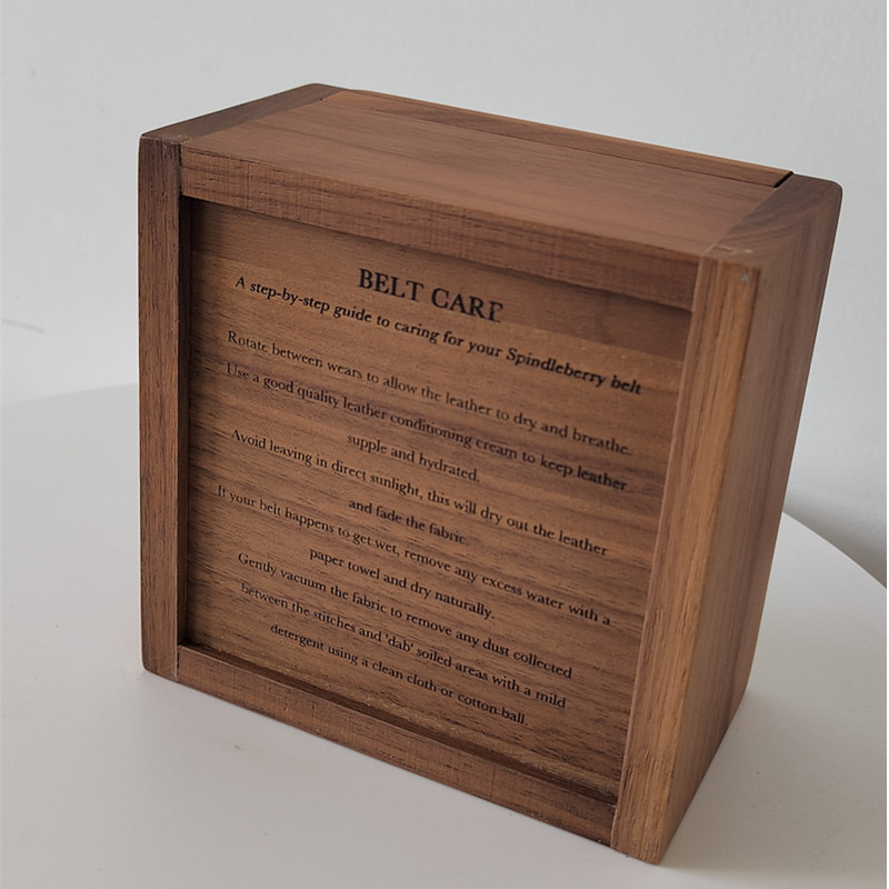 Custom luxury walnut wood packing box wooden gift box