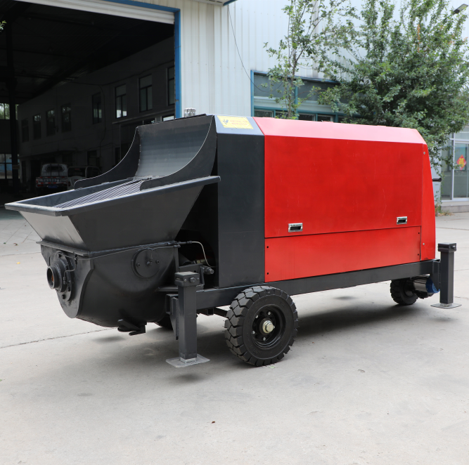 New Portable Concrete Mixer Pump Electric Horizontal  37 kw Mini Pouring Pump