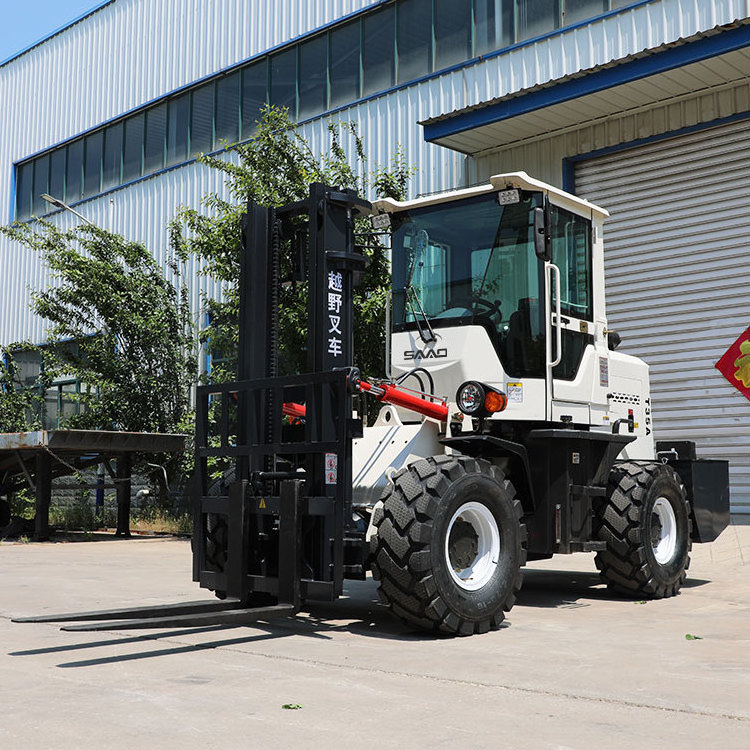 New High Reach Truck Lifting Forklift Diesel OTR Tire