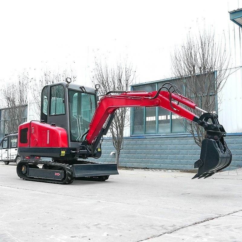 CE FREE SHIPPING Brand Mini Excavator 2.5 Ton Digger Excavators with Swing Boom for sale