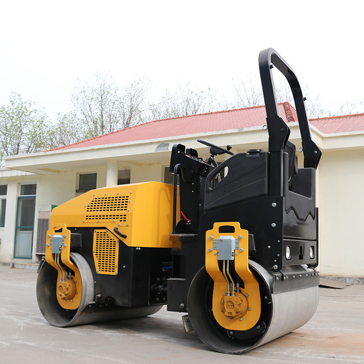 mini 1 ton self propeller walk behind vibratory road roller jining